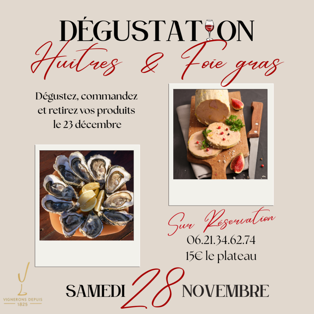 Domaine Villemaine Producteur De Vin A Blois Copie De Degustation Huitre Foie Gras 1